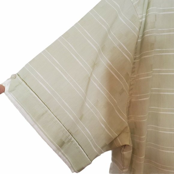 Cubavera Striped Short Sleeve Button Up Camp Shirt - Picture 7 of 10